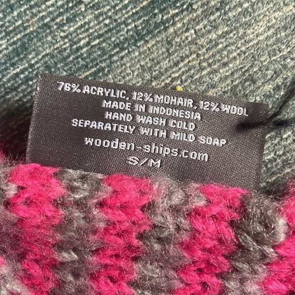 Wooden Ships Mohair Wool Slouchy Pink Sweater - Picture 8 of 11